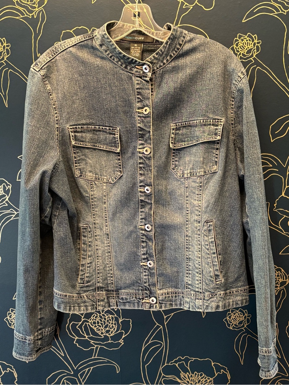 FRENCH CUFF Lightweight denim jacket SHIRT xl